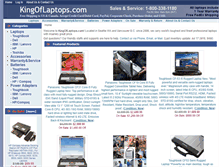 Tablet Screenshot of kingoflaptops.com